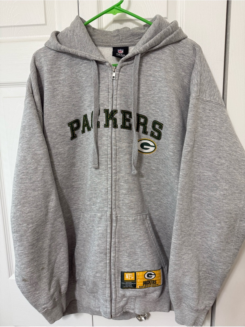 Green Bay Packers Team Apparel zip-up hoodie